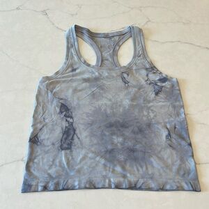 Lululemon swiftly marble dye grey